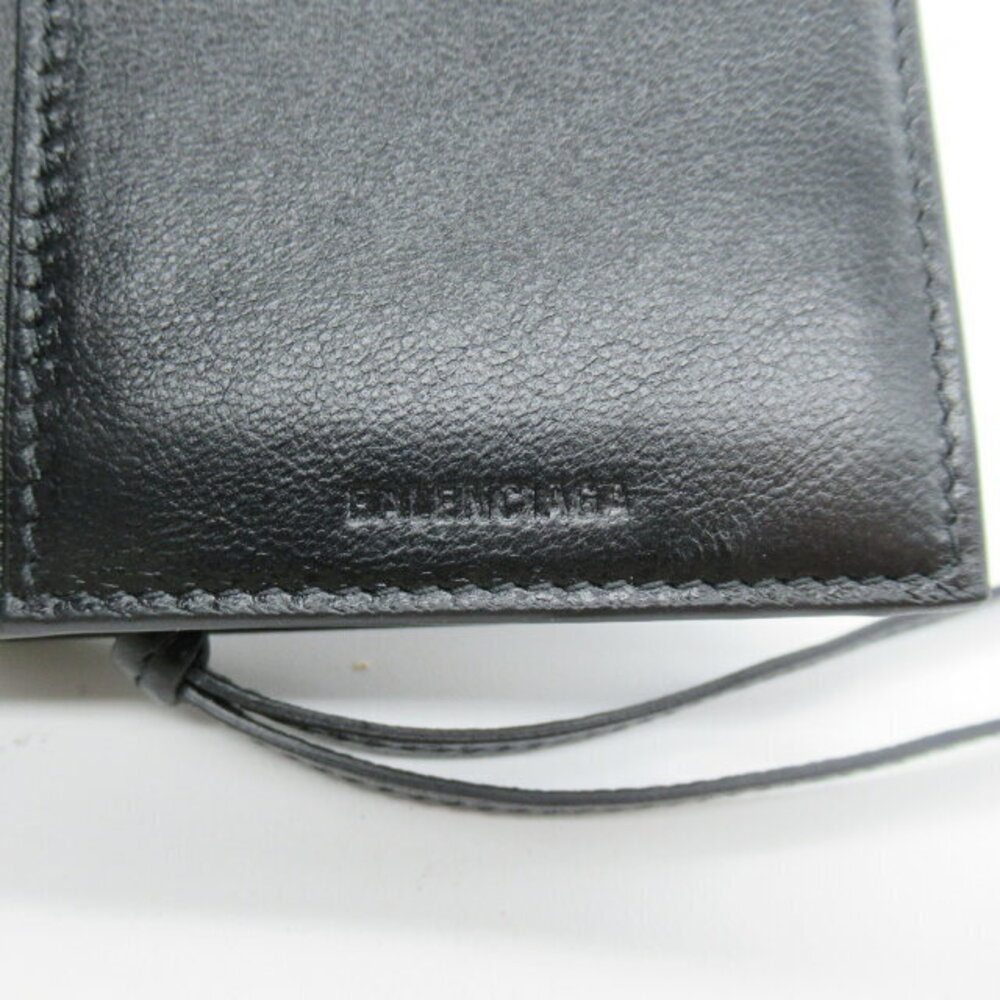 Balenciaga leather black fold bi wallet - Picture 7 of 10